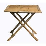 Antique natural bamboo serving table(#3075) - Getkraft.com