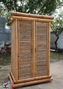 Modern antique natural bamboo wardrobe(#3078) - Getkraft.com