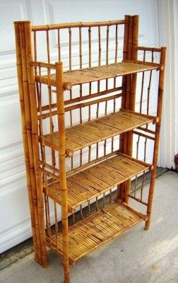 Natural bamboo antique bookshelf(#3087)-gallery-0