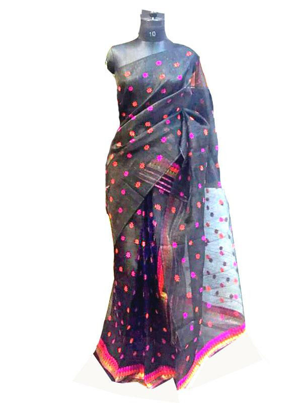 Buy New Woven Mekhela Chador Ac Cotton Saree (Blue) at Amazon.in