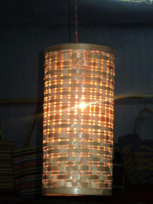Cylindrical Bamboo Hanging Lamp for your Home(#348)-gallery-0
