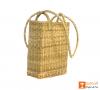 Natural Straw Long Handle Shopping Handbag(#385)-thumb-1