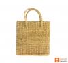 Natural Straw Handmade Shopping Tote Bag(#386)-thumb-1