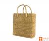 Natural Straw Handmade Shopping Tote Bag(#386)-thumb-2