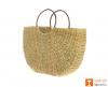 Natural Straw Handmade U- Bag Large(#387)-thumb-2