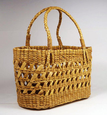 Natural Straw Handmade Net Bag(#390)-gallery-0