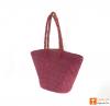 Natural Straw Handmade Oval Bag(#395)-thumb-1