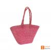 Natural Straw Handmade Oval Bag(#395)-thumb-2