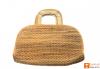 Natural Straw Handmade Bowler Bag(#413)-thumb-0