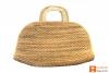 Natural Straw Handmade Bowler Bag(#413)-thumb-1