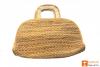 Natural Straw Handmade Bowler Bag(#413)-thumb-2