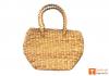 Natural Straw Oval Handbag(#417)-thumb-1