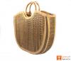 Natural Straw Handmade Large U-bag(#426)-thumb-2