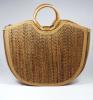 Natural Straw Handmade Large U-bag(#426)-thumb-3