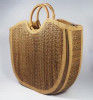Natural Straw Handmade Large U-bag(#426) - Getkraft.com