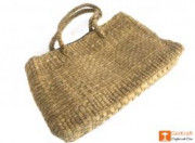 Medium-sized Bowler Natural Straw Bag(#428) - Getkraft.com