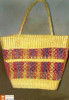 Natural Straw V-shaped Handmade Shopping Bag(#441) - Getkraft.com