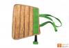 Trendy and colorful Jute - Natural Straw Handbag (Green and Brown patterns)(#450)-thumb-3