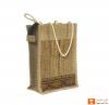 Solid Jute and Natural Straw Handbag (Multicolored patterns)(#456)-thumb-0