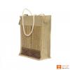 Solid Jute and Natural Straw Handbag (Multicolored patterns)(#456)-thumb-2