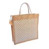 Handwoven Jute Handbag (White and Natural Jute color)(#462)-thumb-0