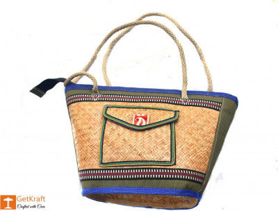 Sitalpati Medium-sized Handbag with mixed colours(#481)-gallery-0