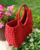 Natural Straw Handmade Red U bag(#511) - Getkraft.com