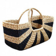 Extra Large Natural Straw Handbag with large handle(#523) - Getkraft.com