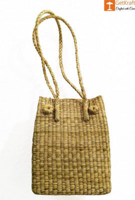 Large Natural Straw Handbag with long handle support(#524)-gallery-0