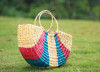 Natural Straw Multicolored Handbag(#532) - Getkraft.com