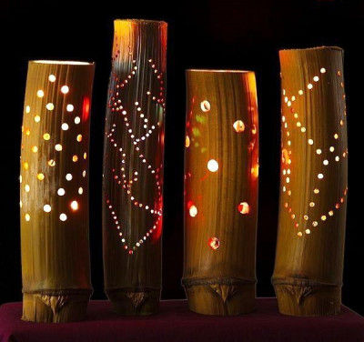 Bamboo Lamps with Gorgeous Patterns(#545)-gallery-0
