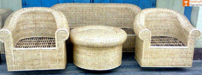 5 Seater Sofa Set made from Cane(#576)-gallery-0