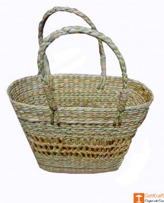 Medium Sized Natural Straw Tote Handbag(#579)-gallery-0