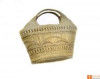 Large Natural Straw Handbag with beautiful design(#580) - Getkraft.com