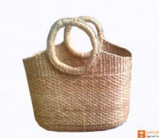 Large Natural Straw Shopping Handbag of Natural Color(#587) - Getkraft.com