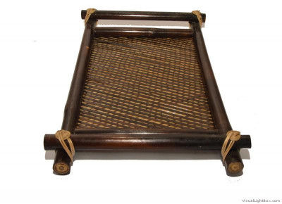 Bamboo Serving Tray (Coffee Brown) for Utility and Home Decor(#598)-gallery-0