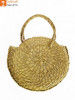 Simple Stylish Natural Straw Medium Sized Handbag with Small Handles(#603) - Getkraft.com