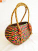 Straw Handmade Multi-coloured Bag(#614)-thumb-4