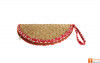 Designer Sitalpati Handmade Clutch with Embroidered Border(#617)-thumb-1