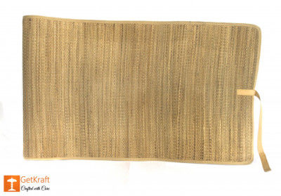 Natural Straw Yoga Mat with straight ends(#629)-gallery-0