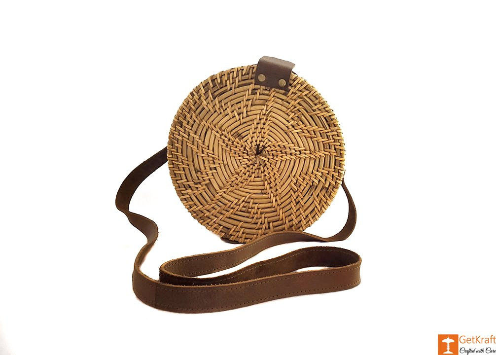 Cane Leather Designer Sling Bag 638 cane handmade cane bags st