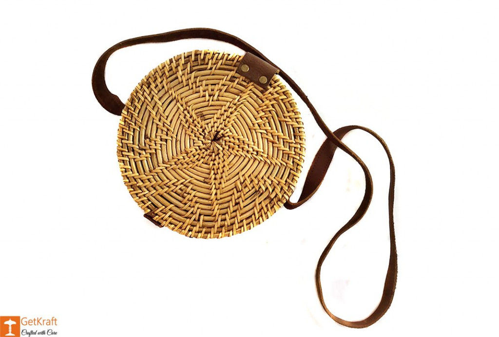 Cane Leather Designer Sling Bag 638 cane handmade cane bags st