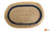 Jute Handmade Doormat(Natural Jute color with a dark green lining)(#647) - Getkraft.com