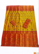 Pat Mekhela Chadar Set in Contrasting Colors(#674) - Getkraft.com