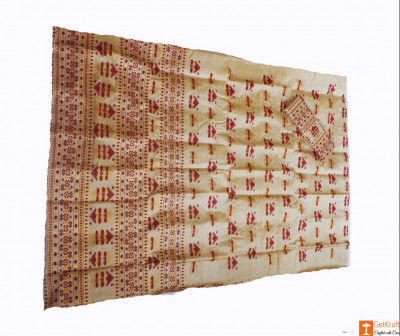 Assamese Chadar Mekhela Toss Muga Silk(#677)-gallery-0
