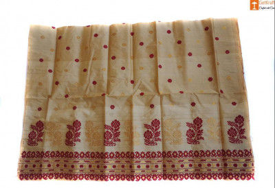 Mekhela made from Toss Muga Silk(#682)-gallery-0