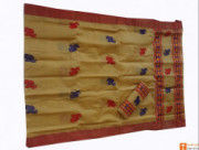 Riha Muga Mekhela Chadar Set from Assam(#686) - Getkraft.com