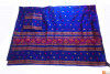 Contrasting Assamese Pat Chador Mekhela Set(Navy Blue)(#699)-thumb-1