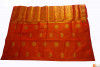 Orange Color 100 Pure Pat Silk Saree from Sualkuchi Assam(#701)-thumb-1