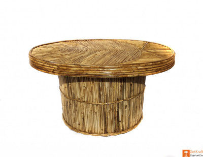 Handcrafted Eco-friendly Cane Tea Table Home Decor(#718)-gallery-0